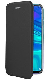 Луксозен кожен калъф тефтер ултра тънък Wallet FLEXI и стойка за Huawei P Smart 2019 POT-LX1 черен